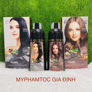 [GỘI ĐEN CHÍNH HÃNG] DẦU GỘI NHUỘM THẢO DƯỢC NHẬT BẢN ĐL COLLAGEN 500ML