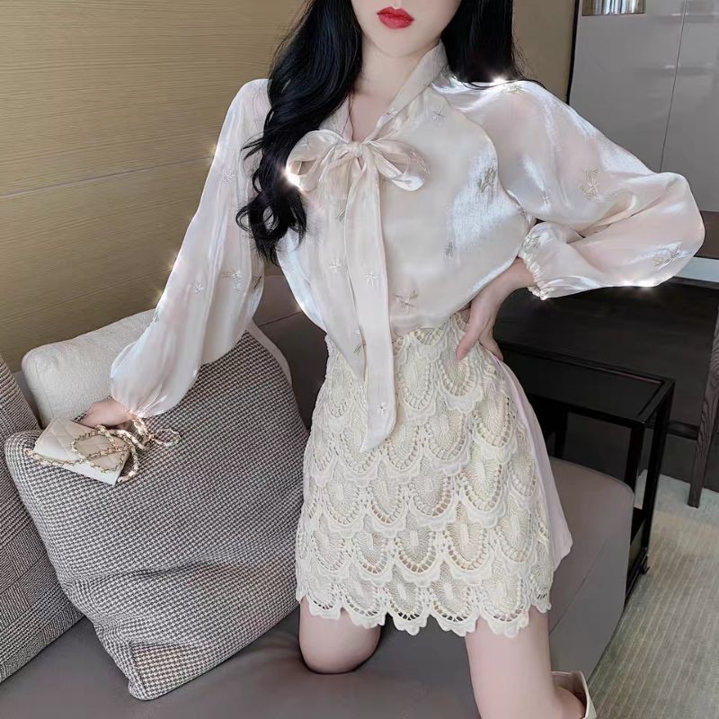 🎀order🎀 set váy voan ren tiểu thư