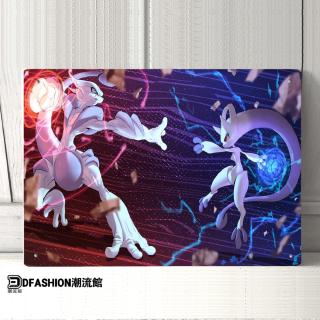 Poster Pokemon Mewtwo Battle Bằng Kim Loại