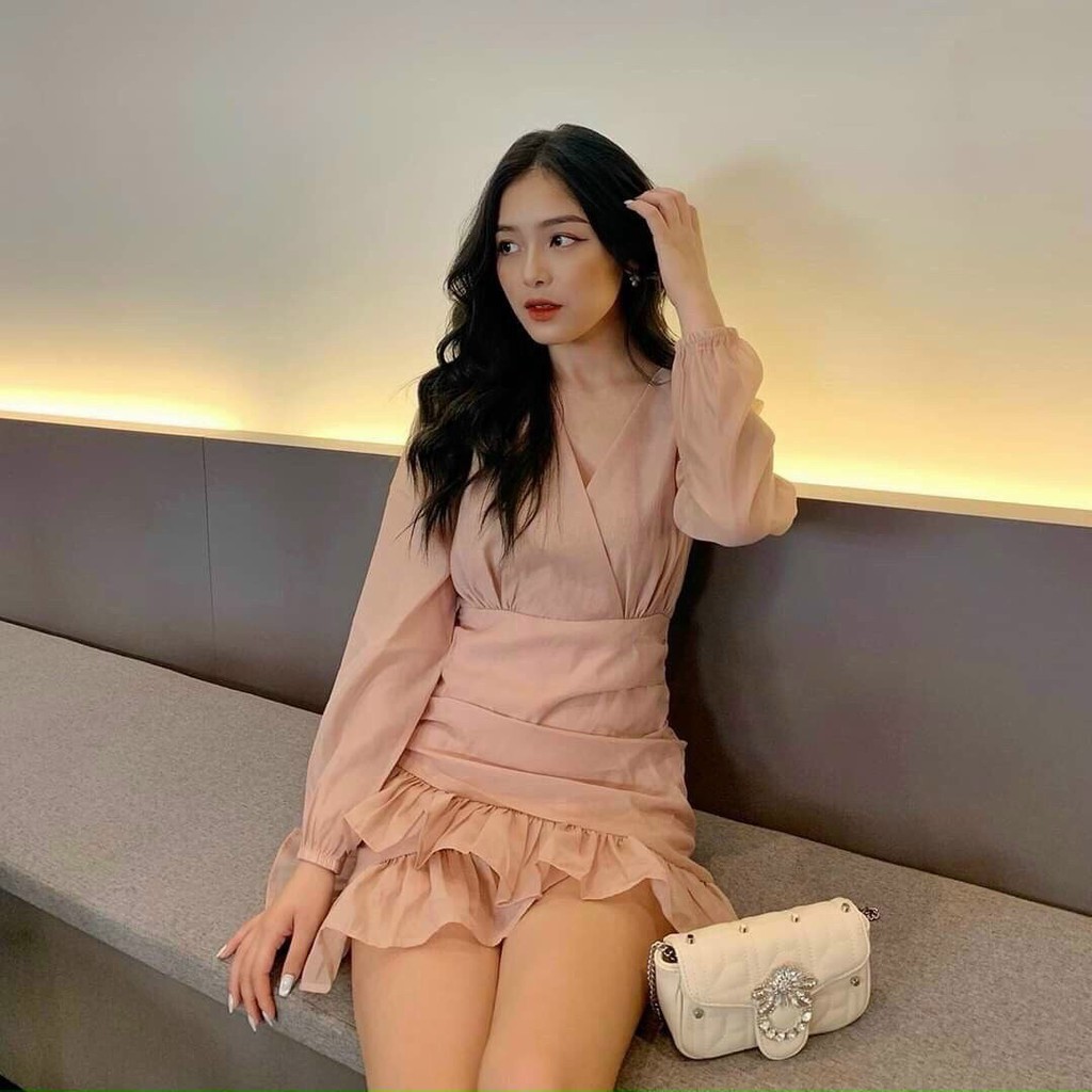 [Mã SKAMA06 giảm 8% tối đa 50K đơn 250K] Đầm Đắp Chéo Bèo ( Kèm ảnh thật) | BigBuy360 - bigbuy360.vn