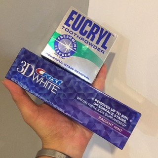 Combo kem đánh răng và bột trắng răng eucryl