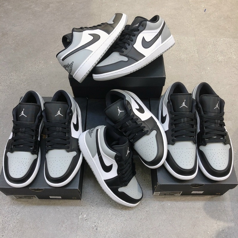 [Chính Hãng] Giày Air Jordan 1 Low Smoke Grey 'Shadow Toe' (553558-052)