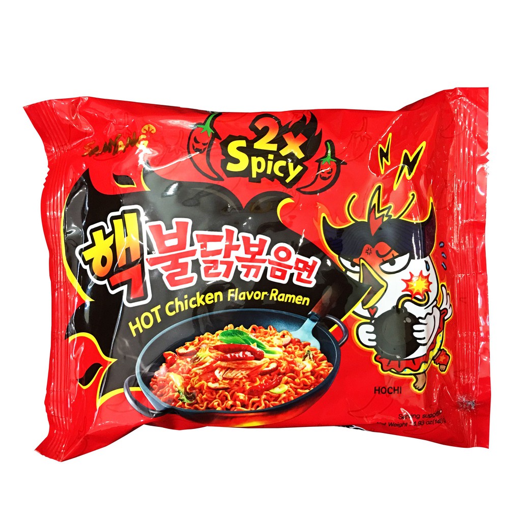 Mì Gà Cay Khô Samyang Hàn Quốc các vị phô mai/truyền thống/double x2/nước/carbonara/kim chi/tương đen gói lớn 140g