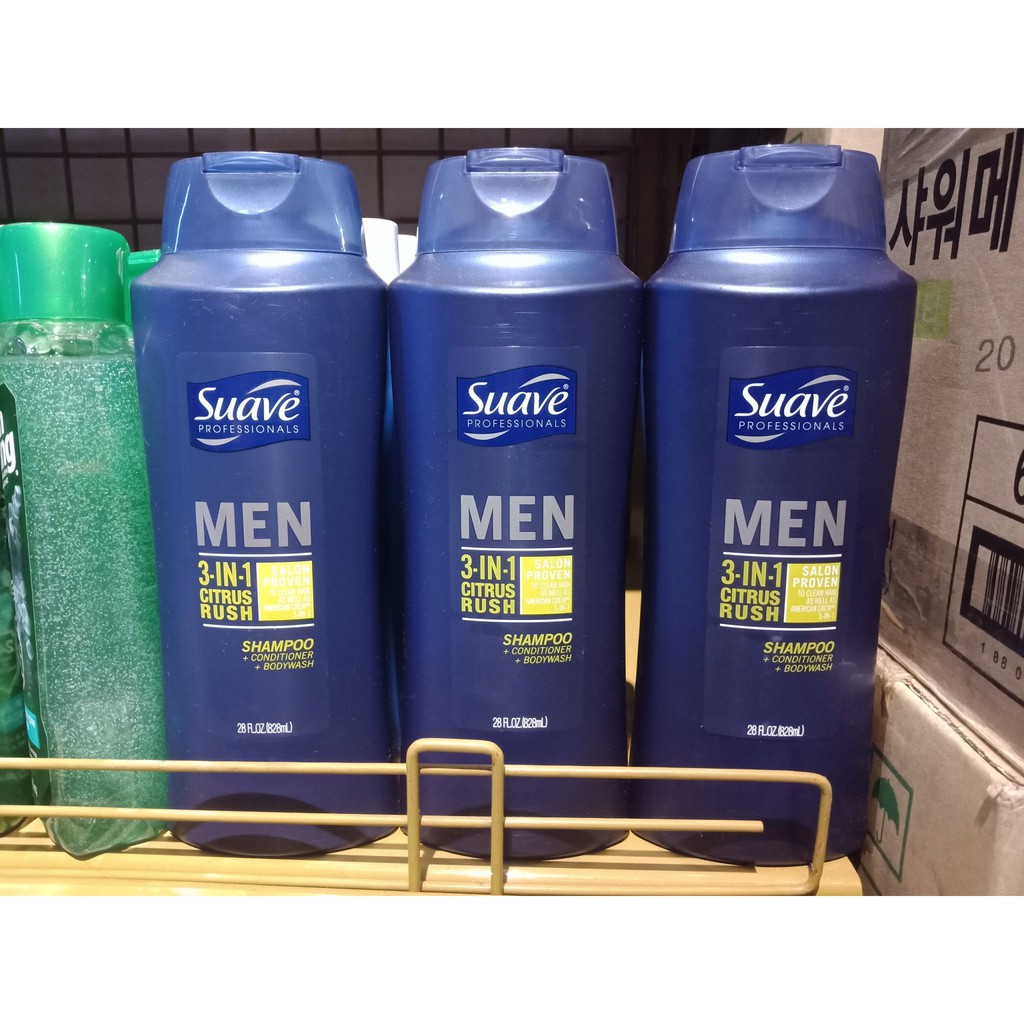 Sữa Tắm Gội cho nam-Suave Professionals MEN 3 in 1 Của Mỹ