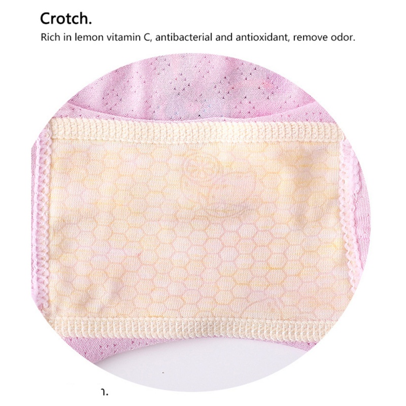 Quần Lót Boxer Thoáng Khí In Họa Tiết Hoạt Hình Xinh Xắn Cho Bé Gái