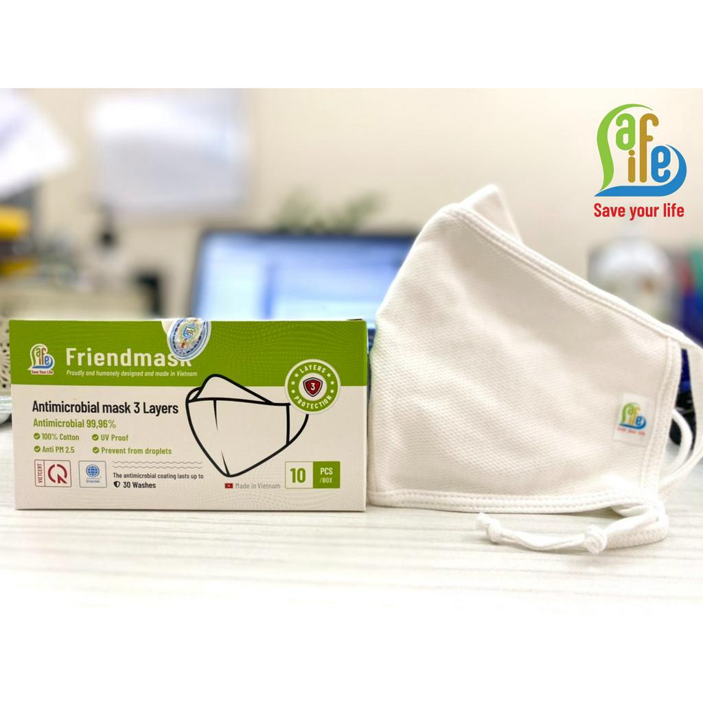 KHẨU TRANG VẢI 100% COTTON CHỐNG BỤI MỊN SAFELIFE VIETNAM