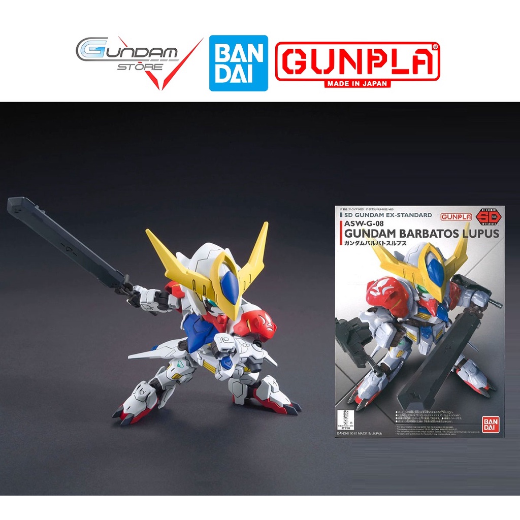 Mô Hình SD Barbatos Lupus Gundam EX Standard Bandai Đồ Chơi Lắp Ráp Anime Nhật