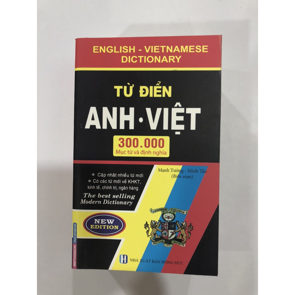 Sách Từ điển Anh Việt 300000 Mục từ và định nghĩa (bìa mềm)