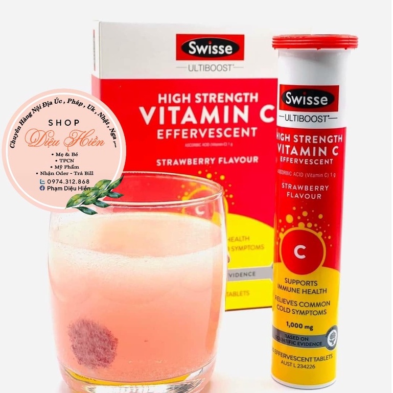 SALE DATE 10/2023 C sủi swisse vitamin c
