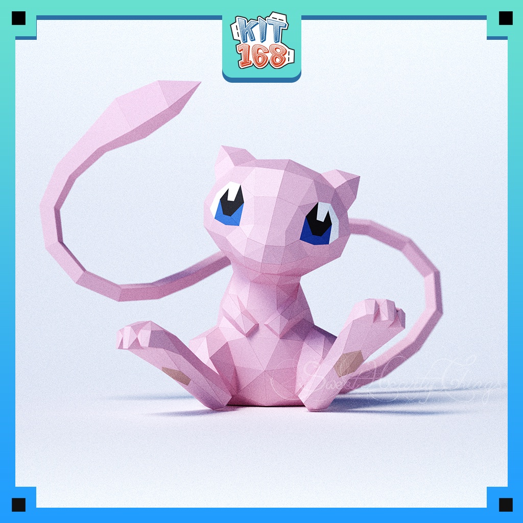 Mô hình giấy Anime Game Pokemon Mew ver 2