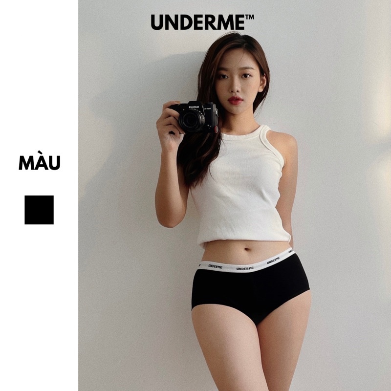 [Mã BMCAMP20 giảm đến 20K đơn 99K] Quần lót nữ cotton Underme dáng BOYSHORT nâng mông kín đáo - UDM004