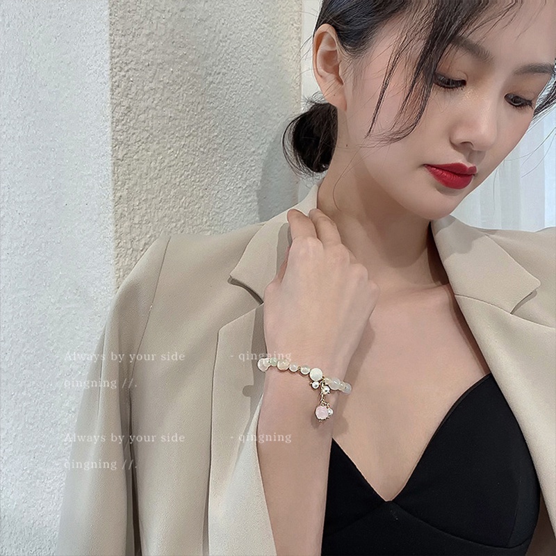 DREJEW Vòng Tay Pha Lê Thiết Kế Mẫu Mới Phong Cách Phật Giáo Hàn Quốc Pha Lê Phong Cách Phật Giáo Cho Nữ