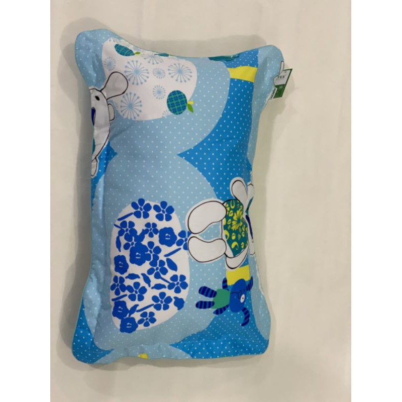 Gối đầu cho bé, gối nằm trẻ em cotton hoa có bèo Hometex
