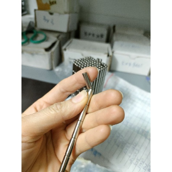 Nam châm trụ dài 5*15mm siêu hít, nam châm phi dài trụ tròn