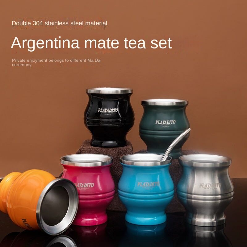 Playadito / playadito Madai Teacup Mua 1 Ống Hút Lọc Trà Đạo Argentina Madai Phong Cách Madai