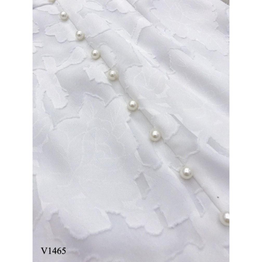 Đầm trắng đuôi cá tay bồng tôn dáng phù hợp đi chơi đi làm dự tiệc V1465 - Váy Đầm Dạ Hội DVC
