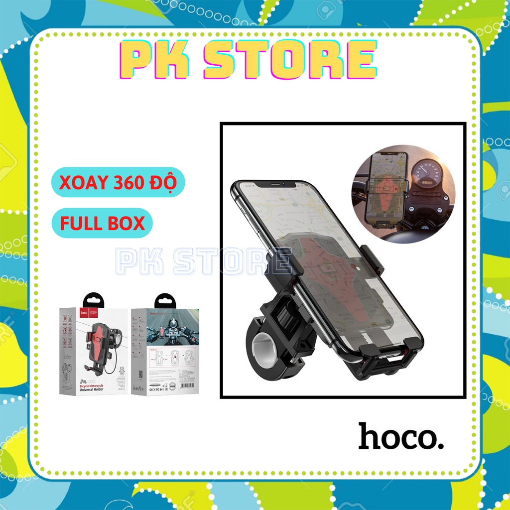 Giá Đỡ Điện Thoại HoCo CA73 gắn Xe Máy, Xe Đạp  xoay 360 Chống Cướp Cực Chắc Chắn