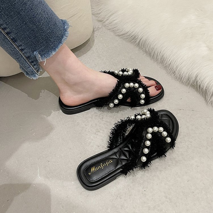 Dép sandal IELGY đế bằng thời trang đi biển cho nữ