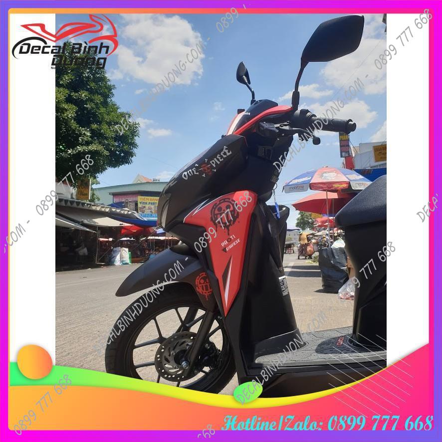 Tem Xe Click Vario 125 150 Mẫu One Piece đỏ đen Decal Nham Tiki Info Vn