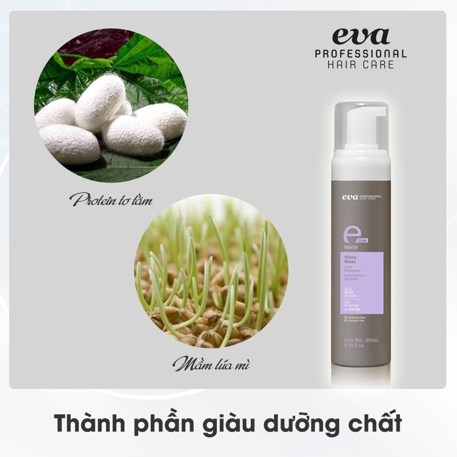 Bọt tạo kiểu xoăn phồng E-line Ultra Rizzi - Eva Professional