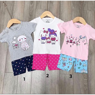 Bộ ngủ carter's bé gái cộc tay xinh xắn