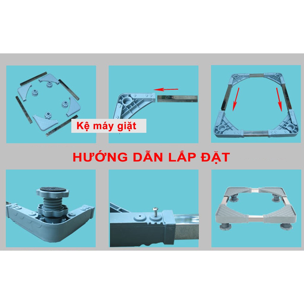 Chân kệ máy giặt, tủ lạnh cao cấp hàng nhập khẩu cực kì chịu lực 300kg