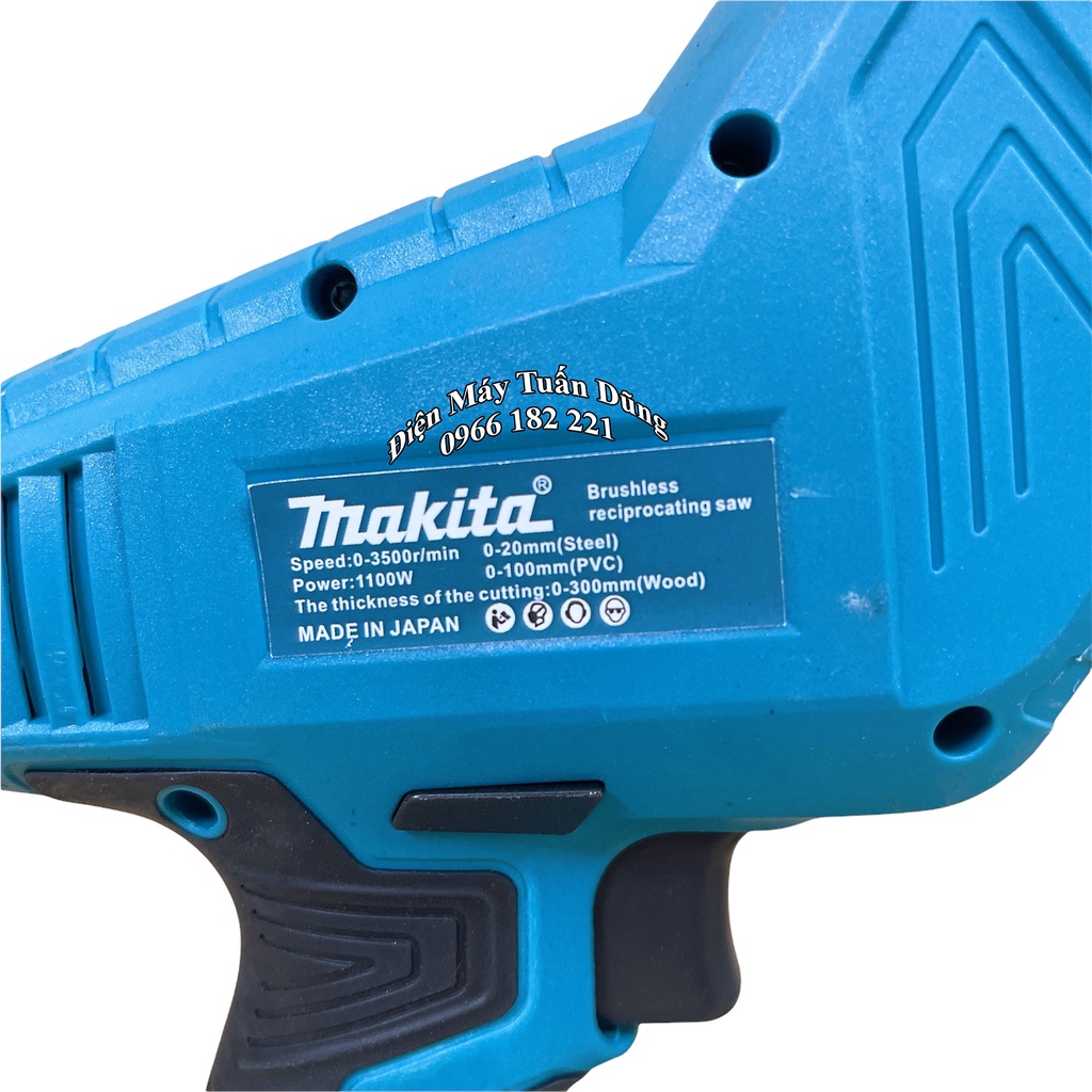 Máy cưa kiếm dùng pin Makita 36V, 2 PIN, 100% DÂY ĐỒNG - TẶNG 4 LƯỠI CƯA