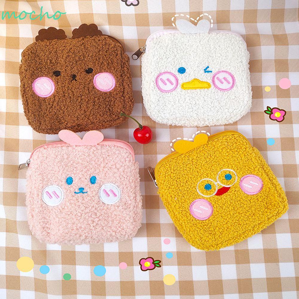 [Hàng mới về] Túi đựng đồ trang điểm hình vuông bằng vải bông in họa tiết hoạt hình dễ thương dành cho nữ