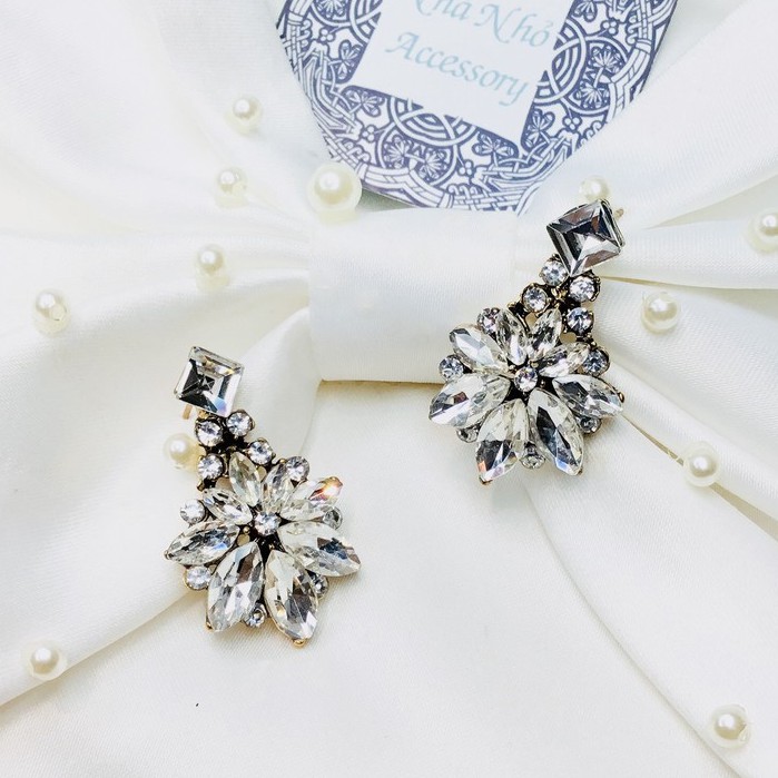 Bông Tai Đá Pha Lê Cho Cô Dâu XAVIA NHÀ NHỎ MS 267