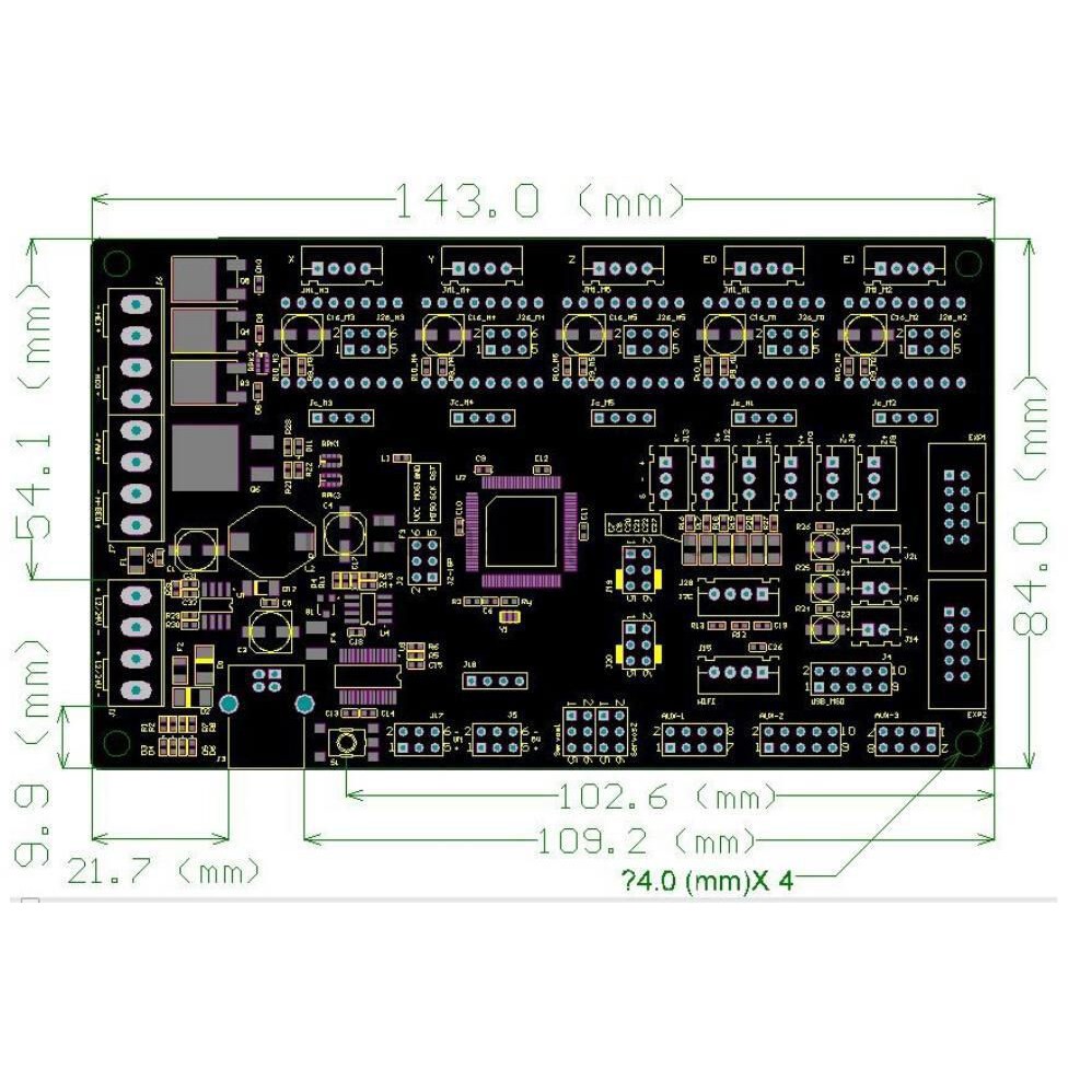 MKS Gen V1.4 3D Printer (Kèm cáp USB)