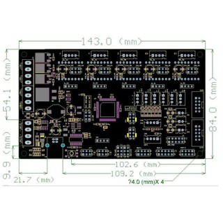 MKS Gen V1.4 3D Printer (Kèm cáp USB)