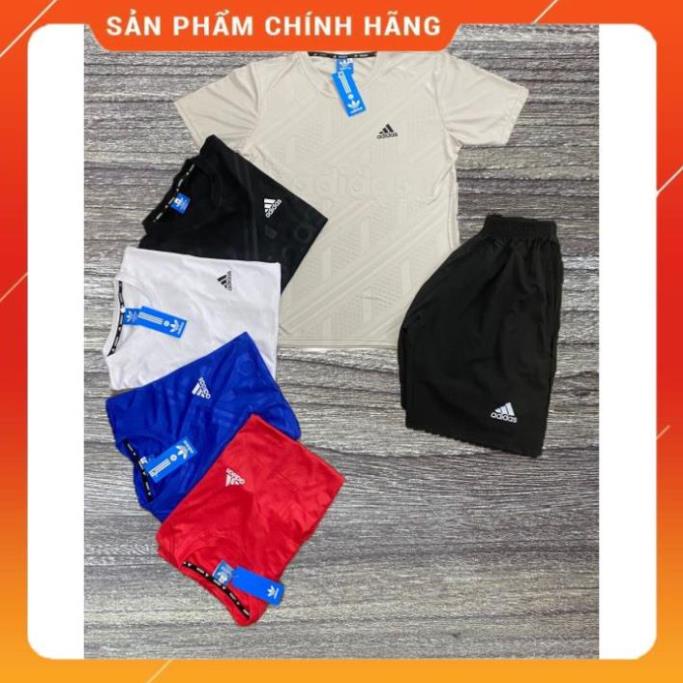 Set Bộ Thể Thao Nam - Bộ Quần Áo Thể Thao Nam Adidas Mùa Hè 2022 - Bộ cộc Adidas cổ tròn Đẹp ❗