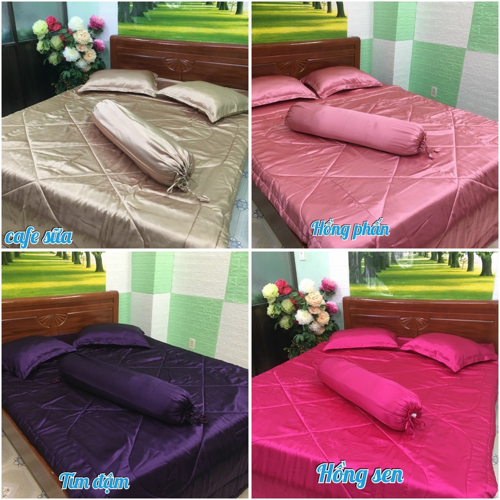 Bộ drap phi lụa mền mịn cao cấp màu mới