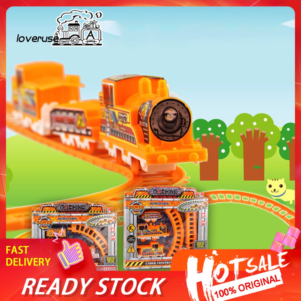 Đồ Chơi Lắp Ráp Đường Ray Xe Lửa Điện Diy Giáo Dục Sớm Cho Bé