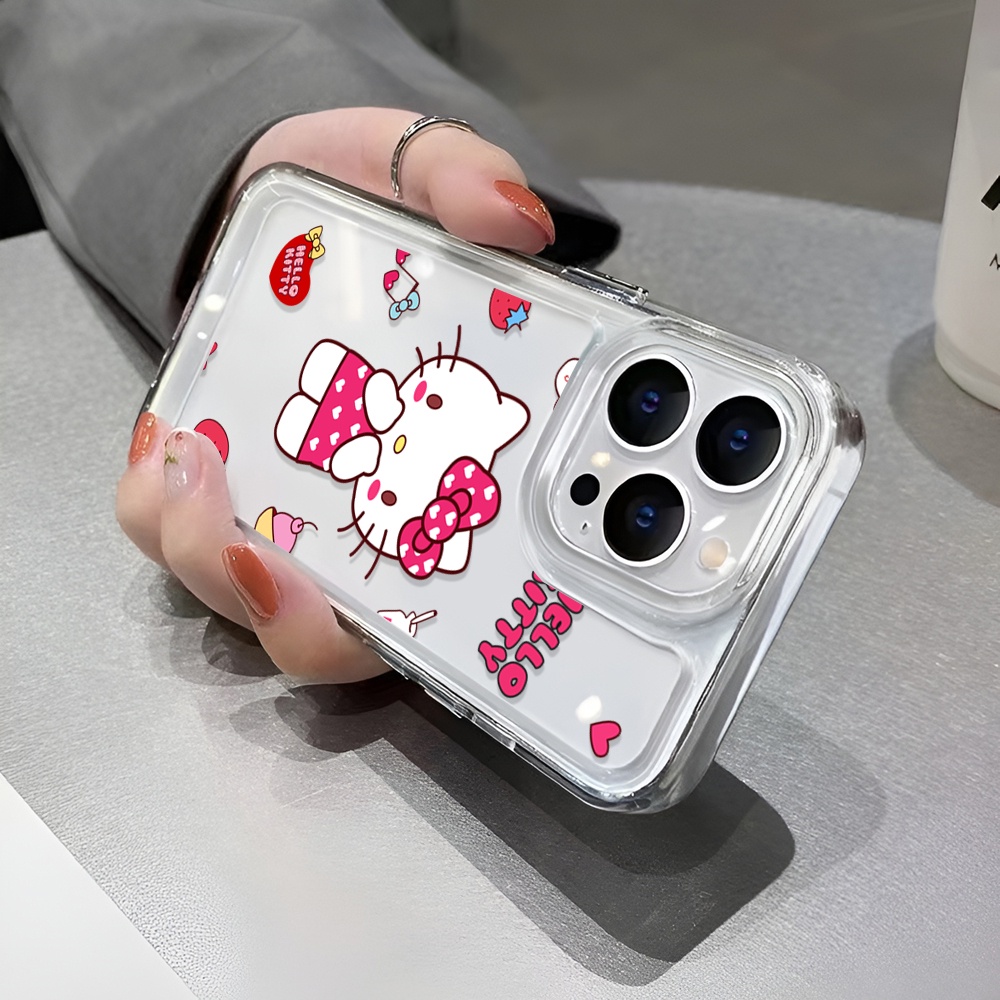 Ốp Điện Thoại Trong Suốt Họa Tiết Hello Kitty Cho iphone 14 Pro Max Plus 13 11 12 7Plus X XR XS Max 7 8 SE 2020
