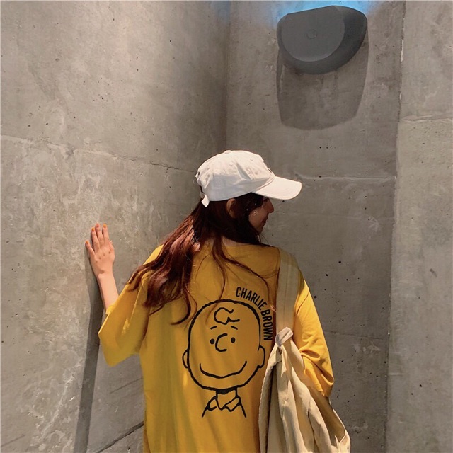 Áo thun unisex form rộng chú bé Charlie