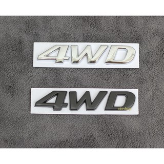 Tem chữ 4WD trang trí xe