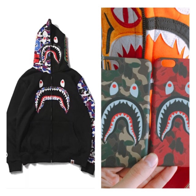 Mua áo Bape Hoodie Jacket Tặng ngay ốp Bape trị giá 90k