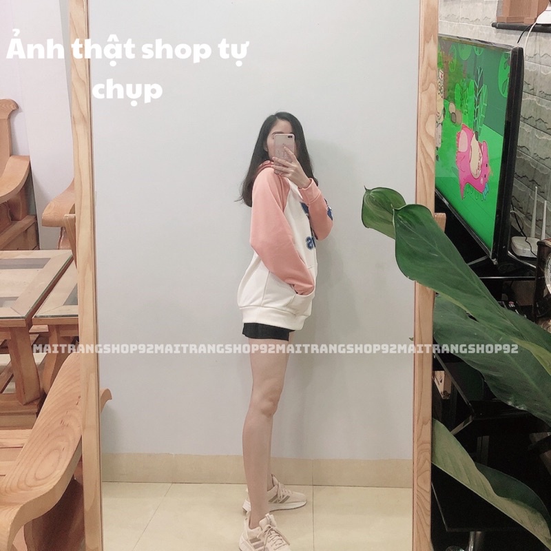 Áo hoodie nữ logo adidas, Áo nỉ nữ form rộng đẹp (Clip/ảnh thật) – (TTA41)