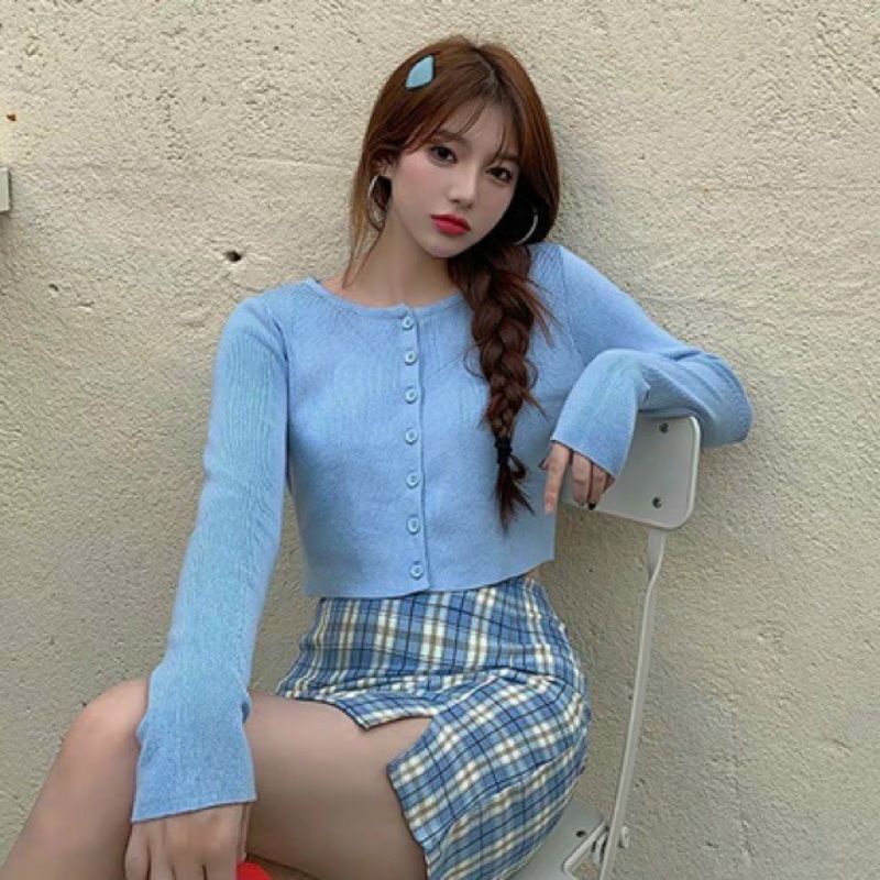 Áo thun CROTOP tay dài Cài nút xinh xắn A15