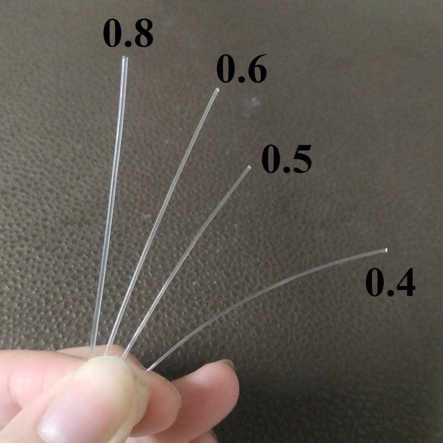 Dây cước không co giãn size 0.4mm, 0.5mm và 1.0mm