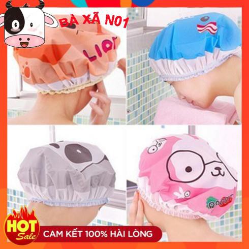 Mũ trùm ủ tóc dễ thương khi tắm