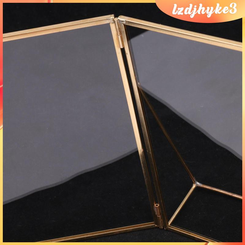 [lzdjhyke3] Khung Ảnh Chân Dung Thủy Tinh Cổ Điển Trang Trí Nhà Cửa 5x7in