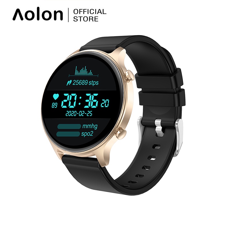 Aolon DS30 Smart Watch with Bluetooth Call Message Reminder Function Suitable for Men's and Women's Waterproof Heart Rate Monitor