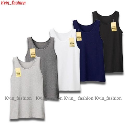 Áo thun ba lỗ nam tanktop chuẩn gym mặc nhà dạo phố - Áo thun trơn nhiều màu - Thun cotton thoáng mát Kvin_fashion