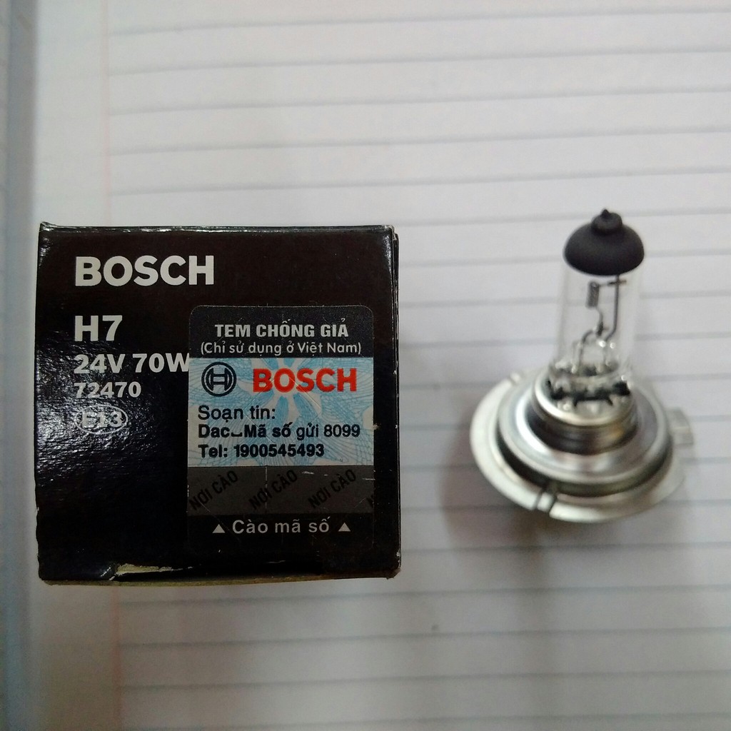 Bóng đèn H7 Bosch - 24V 70W dành cho xe tải