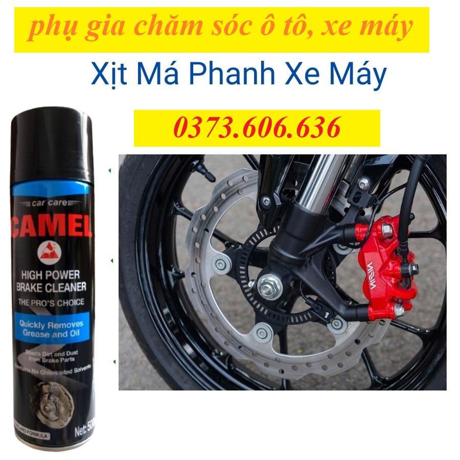 Tẩy vệ sinh Má Phanh và Bố Thắng ô tô , xe máy hàng chính hãng lạc đà Camel