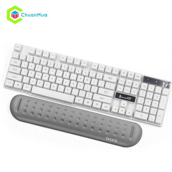 Tấm Lót Chuột Máy Tính Có Đệm Kê Cổ Tay Silicon ( Lót Chuột Trơn, Văn Phòng, Chơi Game) | Mouse Pad Boona