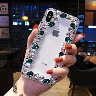 [IB DÒNG ĐT]ốp lưng handmade đính ĐÁ XANH