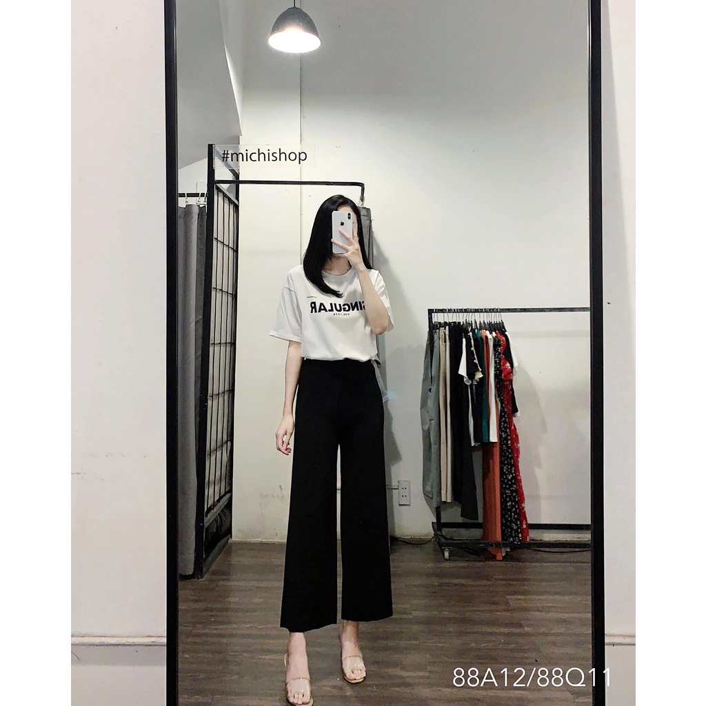 Quần cullottes suông tăm - 88Q11